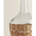 Декоративная бутылка бумага струна обернута прозрачная стеклянная ваза